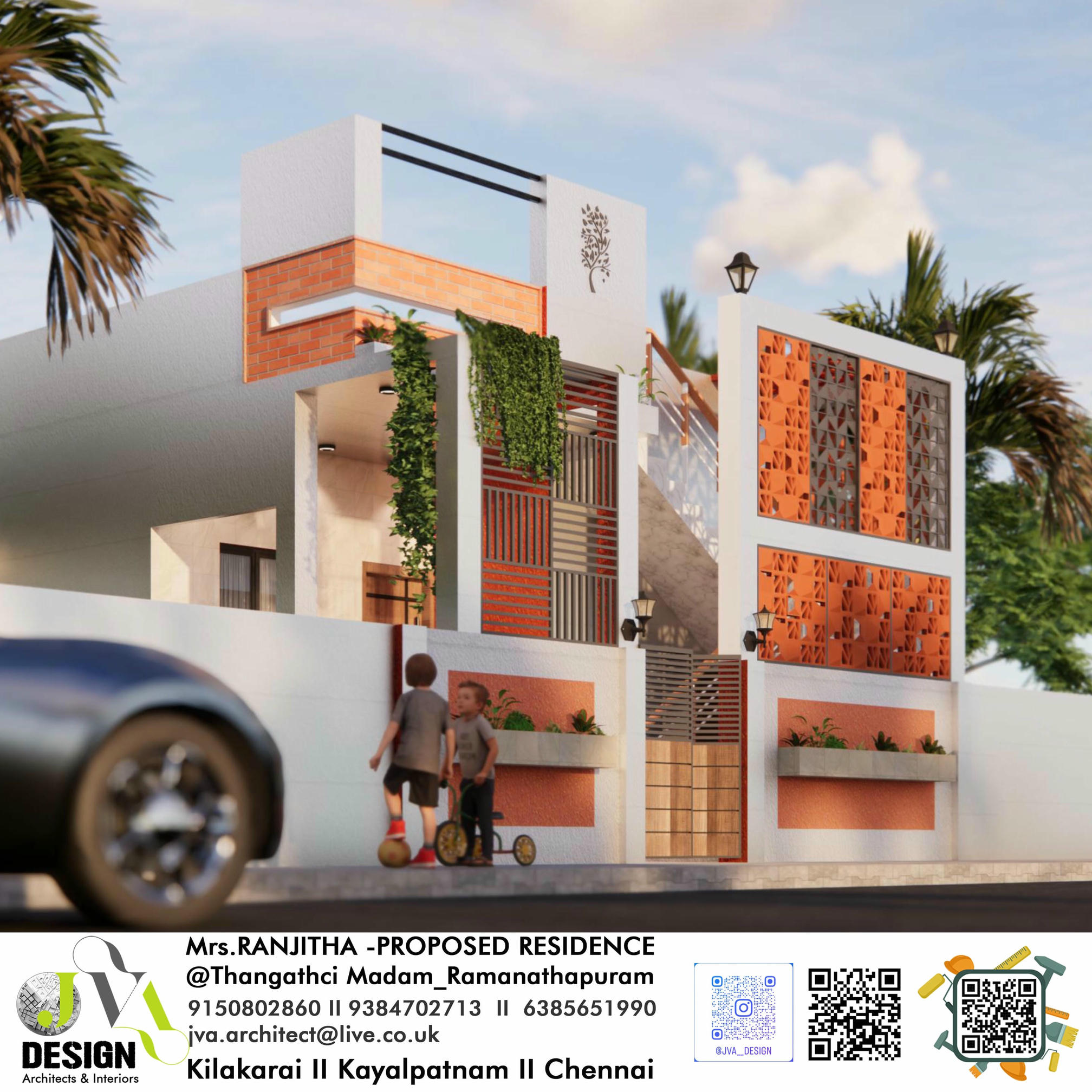 Mrs. Ranjitha Residence (Elevation 1)